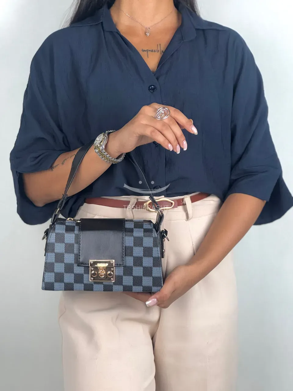 Patterned passport bag with front lock خرید و قیمت کیف پاسپورتی جلو قفل طرحدار