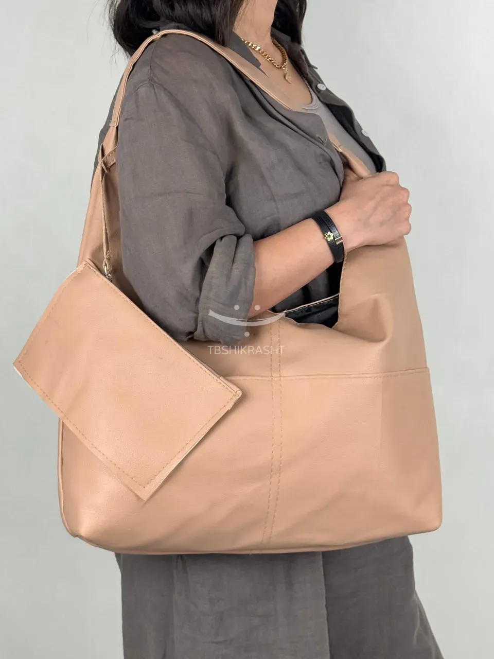 Women slouchy handbag with an eyeglass holder (3) خرید و قیمت کیف زنانه شل جا عینک دار