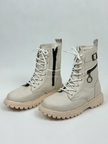 خرید و قیمت نیم بوت دخترانه بغل زیپ جلو سگک